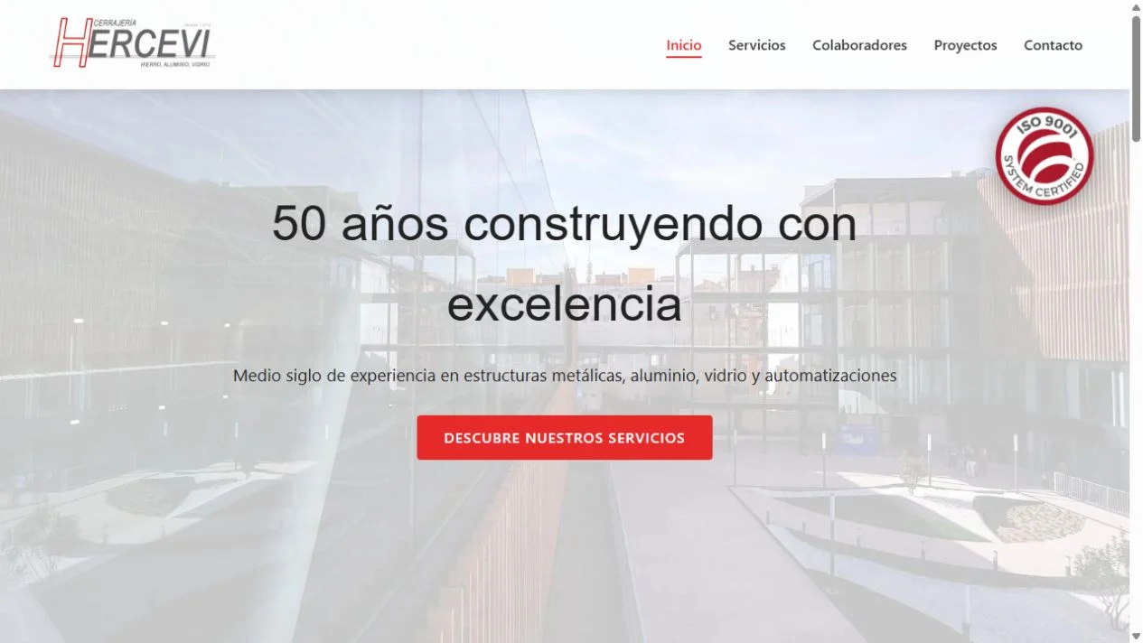 Captura real de la portada de Hercevi